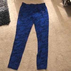 Blue Nike leggings